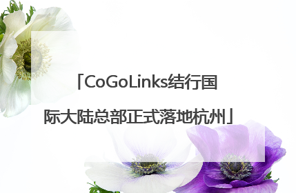 CoGoLinks结行国际大陆总部正式落地杭州